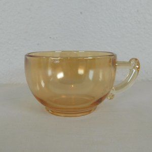 Jeanette Glass Moderne Marigold Iridescent Punch Cup MCM Vintage Replacement